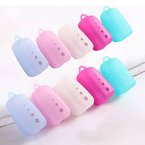 10 Pcs Silicone Toothbrush Head Cover case, Toothbrush Protector Cap, Careuoklab Portable Toothbrush Protective Pod Case for Home, Outdoor, Travel, Multicolored
