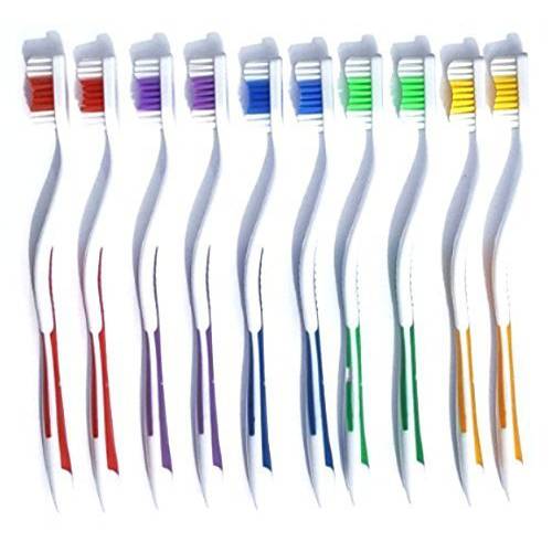 Toothbrushes classic Medium Soft Individually Wrapped by Marketing Eye USA (200)
