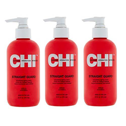 Chi Straight Guard Smoothing Styling Cream 8.5oz (3 Pack)