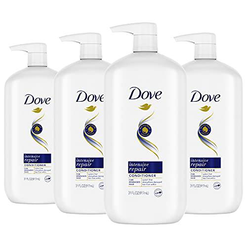 Dove Hair Nutritive Solutions Repairing Conditioner with Pump for Damaged Hair Intensive Repair Deep Conditioner with Keratin Actives 31 Fl Oz (Pack of 4)