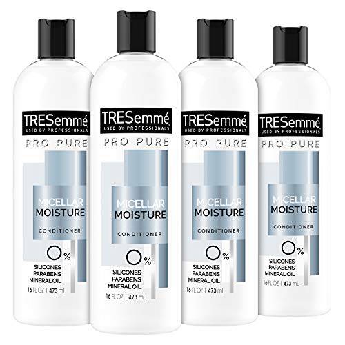 TRESemmé Pro Pure Conditioner For Daily Moisture Micellar Moisture Silicone Free, 16 Fl Oz (Pack of 4)