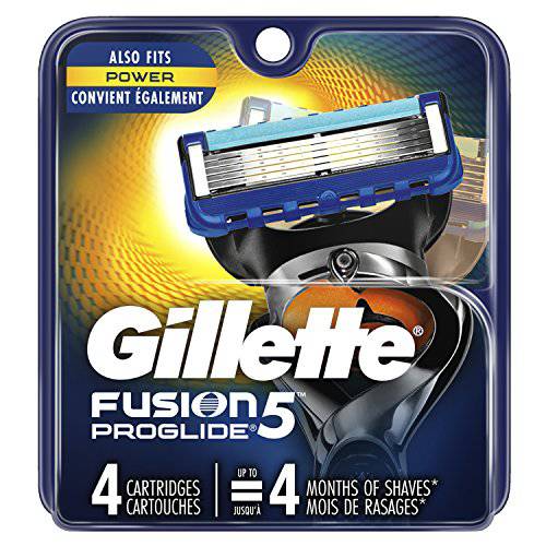 Gillette Fusion5 ProGlide Men’s Razor Blade Refills, 4 Count, Mens Razors / Blades