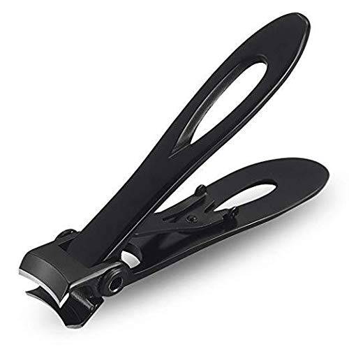 Nail Clippers,Super-Large Toenail Clippers Cutter Oversized Fingernail Professional Stainless Steel Toenail Clippers with 15Mm Wide Jaw Opening Big Size for Women Men and Seniors (Black)