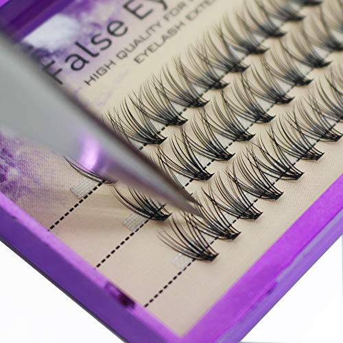 Dedila 8-20MM to Choose Professional Makeup Individual Cluster Eye Lashes 20 Root 0.07C Curl Grafting Mink Fake False Eyelashes Extension Beauty Tools (12mm)