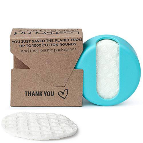 LastRound® Reusable Cotton Rounds by LastObject® - 7 Cotton Pads Equivalent of 1750 Common Makeup Remover Pads Eco Friendly Prdouct Reusable Face Pads – Easy to Wash for Face Cotton Rounds- Zero Waste