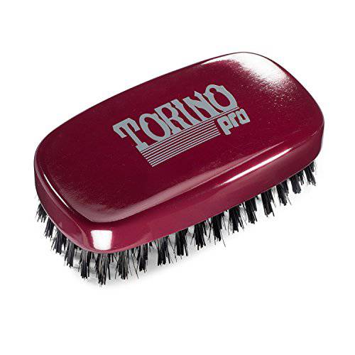 Torino Pro Wave Brush 780 By Brush King - 11 Row Hard 360 Waves Palm Brush - Great for Wolfing