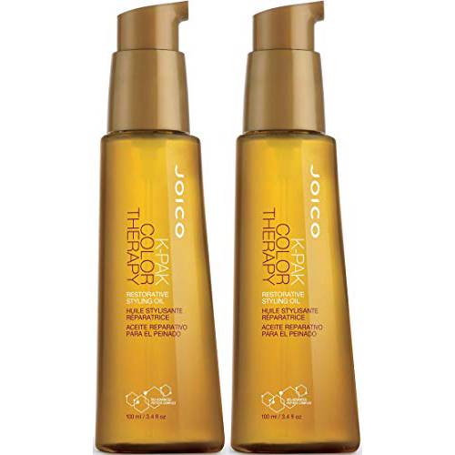Joico K-PAK Color Therapy Luster Lock Glossing Oil, For Color-Protection & Shine, For Color-Treated Hair, 2.13 Fl Oz (Pack of 2)