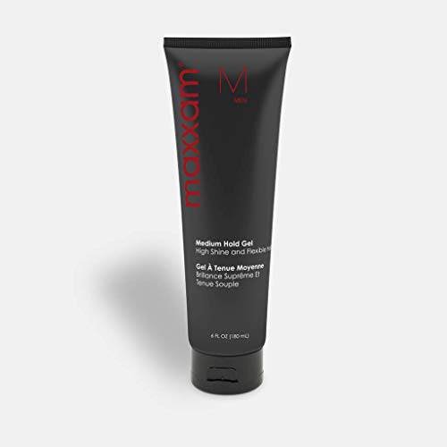 Maxxam Flexible Medium Hold Non-Flaking Styling Gel, Sculpting Hair Gel with All Day Hold For Men 6 Fl Oz