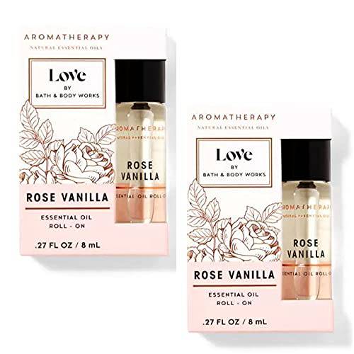 Bath and Body Works Aromatherapy LOVE Rose Vanilla Essential Oil Fragrance Set