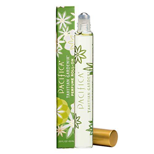 Pacifica Beauty Tahitian Gardenia Rollerball Clean Fragrance Perfume, Made with Natural & Essential Oils, 0.33 Fl Oz | Vegan + Cruelty Free | Phthalate-Free, Paraben-Free | Travel Size