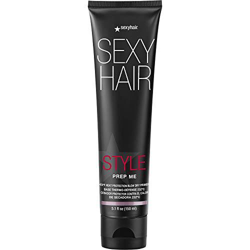 SexyHair Style Prep Me Heat Protection Blow Dry Primer | Heat Protection | Up to 68% Breakage Reduction | Ideal for Layering