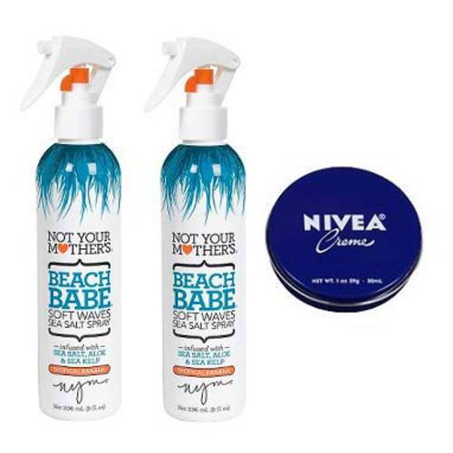 Not Your Mother’s 2 Pack Beach Babe Soft Waves Spray 8 Oz.+ Travel Size Body Cream 1 Oz