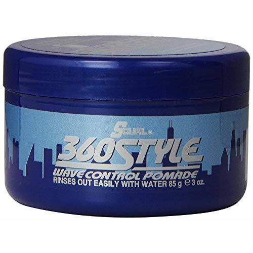 Lusters S-Curl 360 Wave Control Pomade 3 Ounce (88ml) (6 Pack)