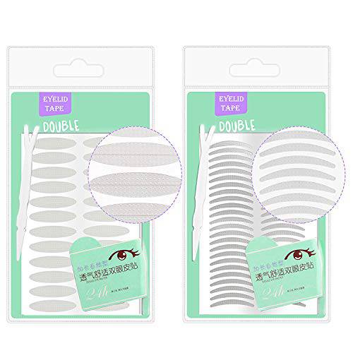 2 Packs Natural Ultra Invisible One-sided Sticky Eyelid Tapes for Small Eyes, Instant Eye Lift for Saggy Hooded Droopy Uneven Mono-eyelids