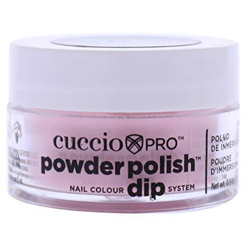 Cuccio Colour Powder Nail Polish - Lacquer For Manicure And Pedicure - Highly Pigmented Powder That Is Finely Milled - Durable Finish, Flawless Rich Color - Easy To Apply - Rose Petal Pink - 0.5 Oz