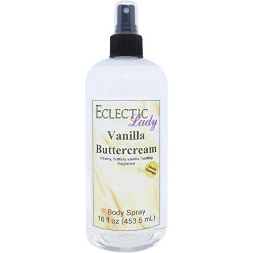 Vanilla Buttercream Body Spray (Double Strength), 16 ounces