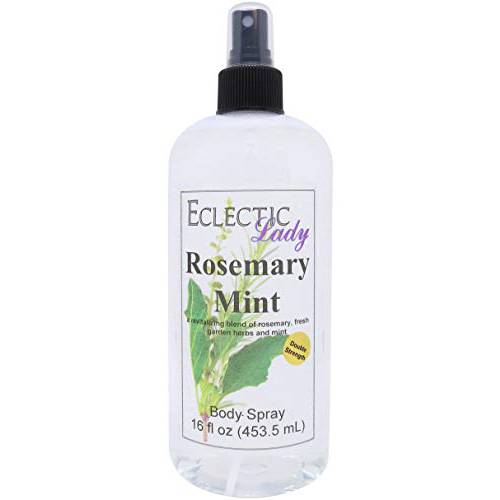 Rosemary Mint Body Spray (Double Strength), 16 ounces