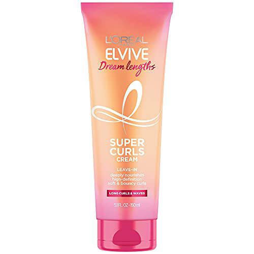 L’Oreal Paris Elvive Dream Lengths Super Curls Cream Leave-In, 5.1 Ounce