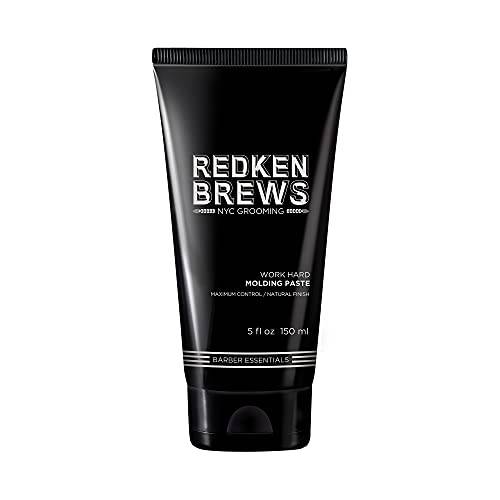 Redken Brews Molding Paste For Men, High Hold, Natural Finish, For all Hair Types, 5 Fl. Oz.