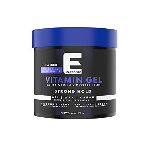 Elegance Vitamin Pro-VB5 Hair Styling Gel Strong Hold 8.45 Oz