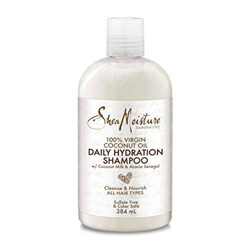 SheaMoisture 100% Virgin Coconut Oil Daily Hydration Shampoo for all hair types / sulfate free 384 ml