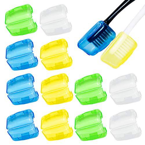 50 Pcs Toothbrush Head Cover, Toothbrush Protective Case, Travel Portable Toothbrush Head Cover Case Cap for Family Office and Outdoor,4 Colors
