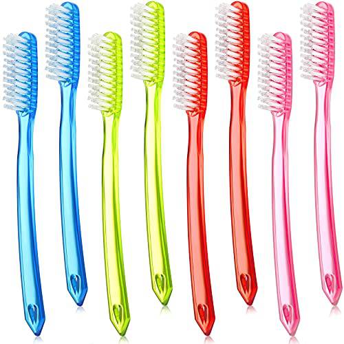 Zopeal 8 Pieces Extra Hard and Firm Toothbrush Huge Head Toothbrush Full Head Toothbrush Manual Toothbrush for Cleaning Tooth Stain Tooth Whitening Teeth Toothbrush