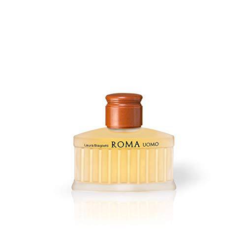 Laura Biagiotti - Roma Uomo - Irresistible Mix of Romanticism and Modernity - Top Notes of Pink Grapefruit, Basil, and Laurel, 2.5 oz Eau de Toilette for Men