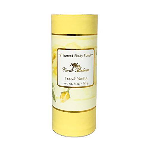 Camille Beckman Perfumed Body Powder, French Vanilla, 3 Ounce
