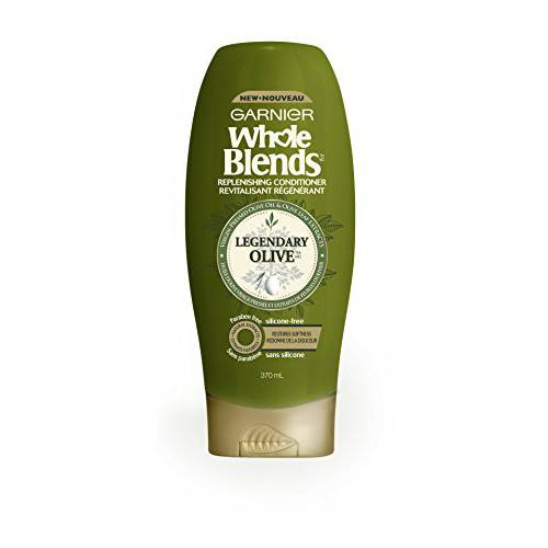 Garnier Whole Blends Replenishing Conditioner Legendary Olive, Dry Hair, 12.5 fl. oz.