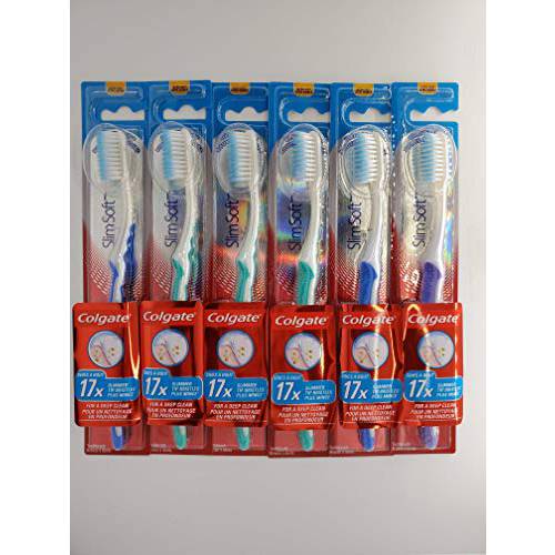 Colgate Slimsoft Toothbrush, Pack of 6