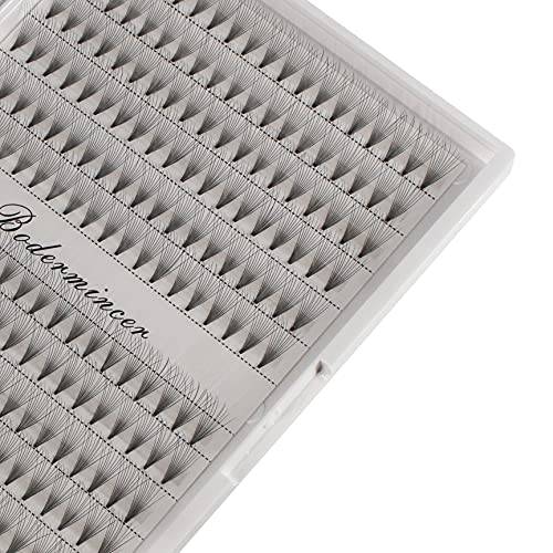 12Rows -Dedila Large Tray 10D Premade Fans Volume Eye Lashes Extensions Thickness 0.07mm D Curl Short Stem Natural Long Individual False Eyelashes 10-18mm Available (15mm)