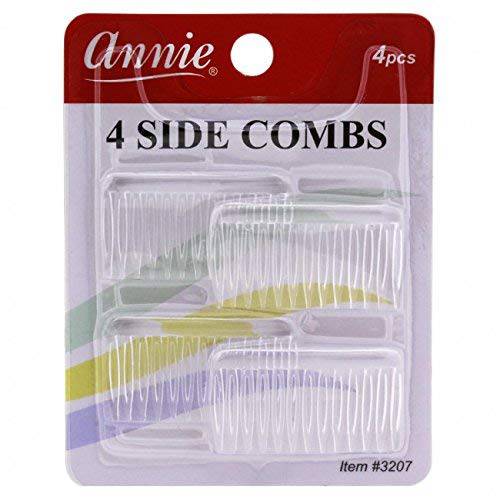 4 Basic Side Comb Clear Hold Hair Woman Girl Hair Accessories