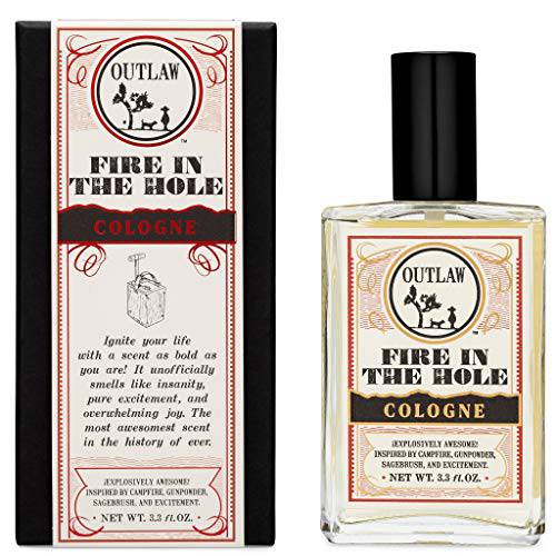 Fire in the Hole Campfire Spray Cologne | Unique Cologne Inspired by Campfire, Gunpowder, Sagebrush, Whiskey, & Excitement | Natural Ingredients | Outlaw Mens & Womens Cologne (3.3 Fl Oz)
