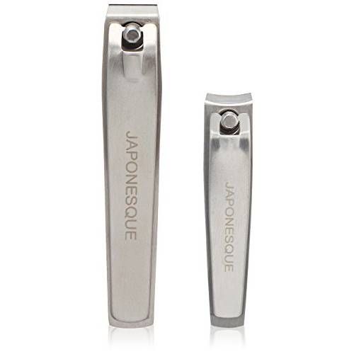 JAPONESQUE Fingernail & Toenail Clippers Set with Salon Quality Sharp Blades made from High Quality Stainless Steel