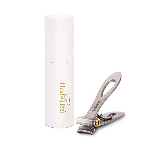 Heal A Heel Heavy Duty Toenail Clippers For Thick Nails | Ergonomic Toenail Clippers For Seniors | Ingrown Toenail Treatment | Thick Toenail Clippers | Toe Nail Clippers Adult | Best Toenail Clippers