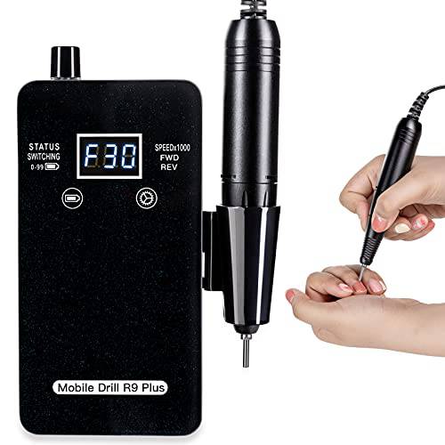 Professional Nail Drill Machine, SONGMIN 30000 RPM Rechargeable Nail Drills for Acrylic Nails，Portable Electric Efile Nail Drill for Acrylic Gel Nails, Manicure/Pedicure，Cuticle- Salon or Home Use