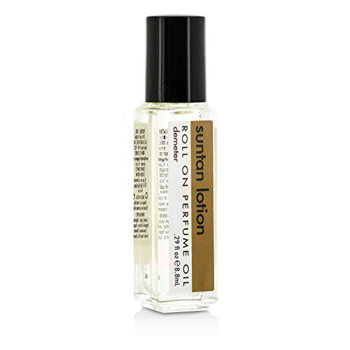Suntan Lotion Roll On Perfume Oil by Demeter Fragrance Library, Roll On Perfume, 33 Oz, Long-Lasting