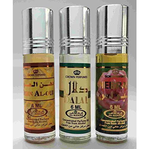 Al-Rehab 6ml Perfume Oils - Bestsellers 16 thru 18 - Dehn Al-Oud - Dalal – Nebras