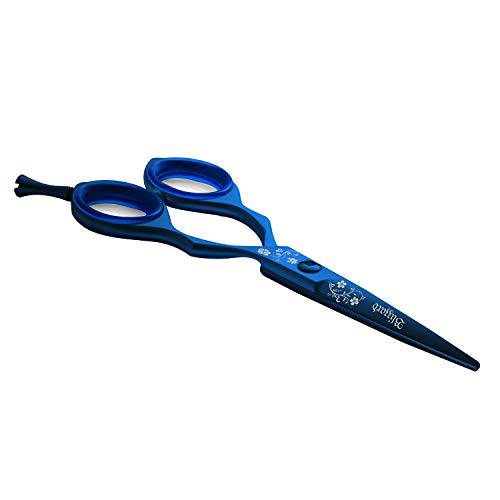 Blizzard Professional Hair Cutting Scissors – 5.5 inch VG10 Cobalt Haircut Shears with Razor Sharp Blades - Blue Finish Barber Hairdressing Travel Case for Salons & Home Use