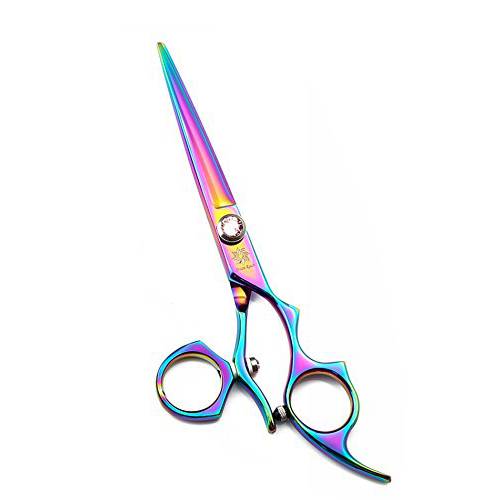 Dream Reach 5.5 inch Rainbow Salon Swivel Hair Cutting Scissors Barber Shears Set- Perfect for Professional Hairstylist