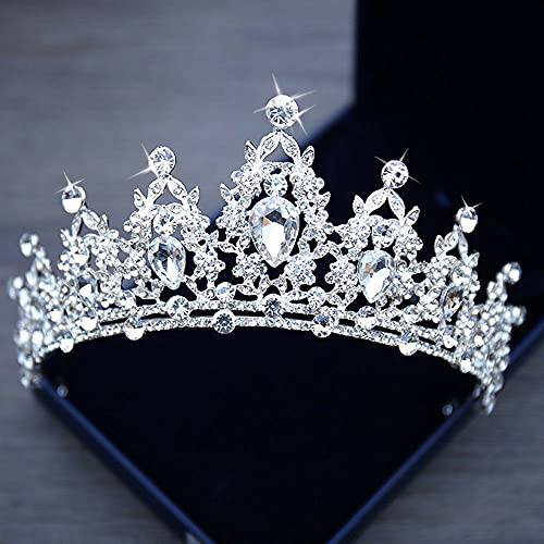 Kamirola - Queen Crown and Tiaras Princess Crown for Women and Girls Crystal Headbands for Bridal, Princess for Wedding and Party (Sliver)