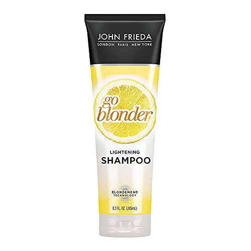 John Frieda Sheer Blonde Go Blonder Shampoo, Gradual Lightening Shampoo, 8.3 oz, with Citrus and Chamomile, featuring our BlondMend Technology