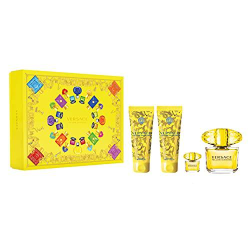 Versace EDT Yellow Diamond 4PCS Gift Set