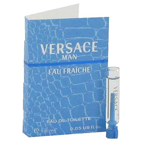Versace Man by Versace Vial (sample) Eau Fraiche .03 oz for Men - 100% Authentic