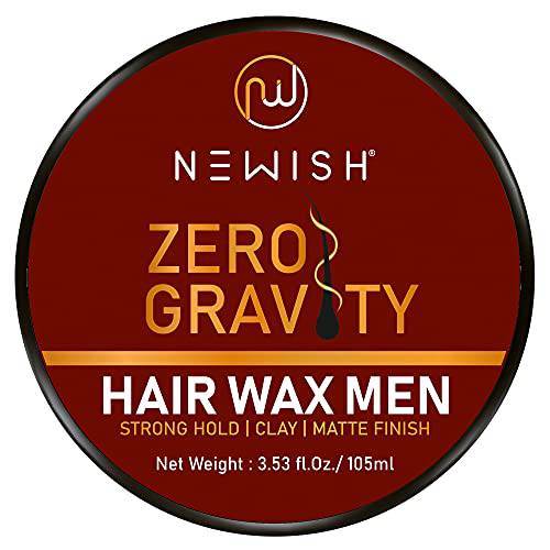 Newish Zero Gravity Hair Wax Clay for Men – Hair Wax , Pomade for Strong Hold & High Shine | Hair Styling Putties & Cream (3.5 Fl Oz)
