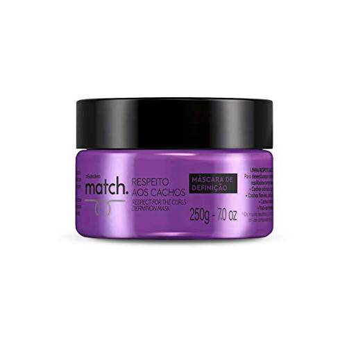 Match Respect the Curls Coarse Hair Shaper Cream by O Boticário | Curly Styling Hair Products for Frizzy Hair | Styling Cream for Curly Hair 9.8 fl oz