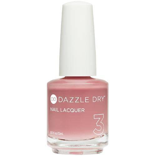 Dazzle Dry Nail Lacquer (Step 3) - Less is Mauve - A full coverage light, blushing mauve. (0.5 fl oz)