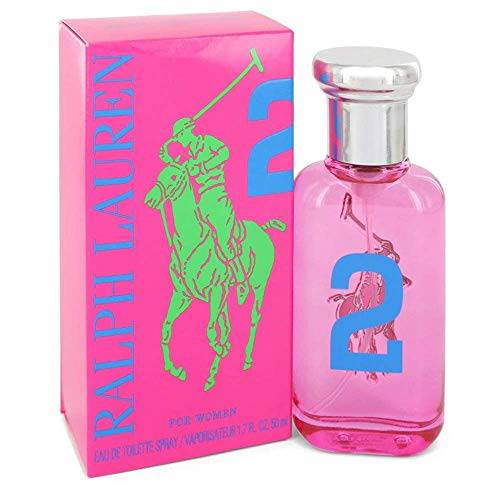 Ralph Lauren Polo 2 Big Pony for Women Eau de Toilette Spray, Cranberry & Floral, 3.4 Fl Oz