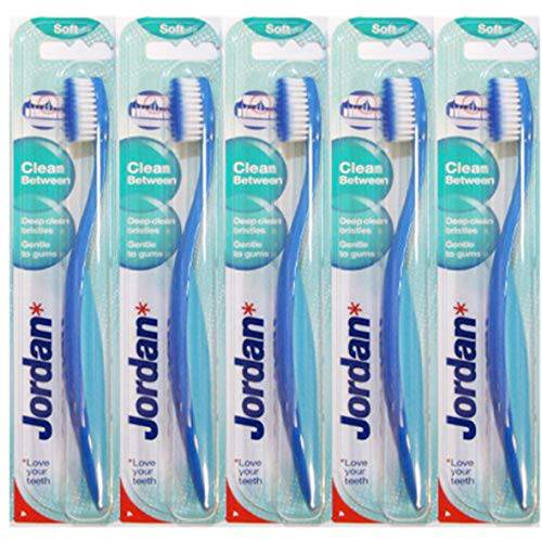 JORDAN Clean Between SOFT Toothbrush - Pack Of 5